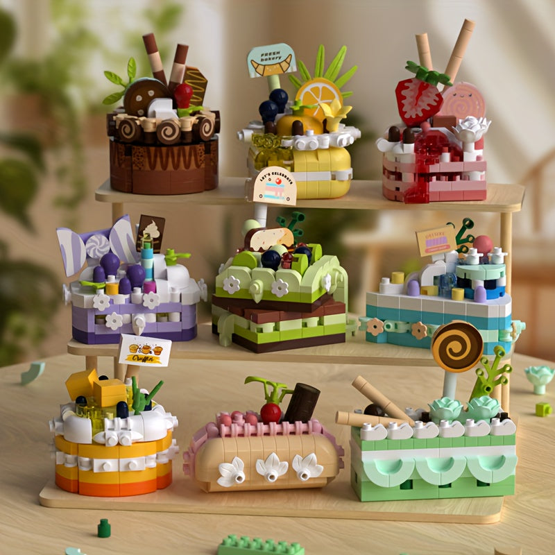 Birthday Cake Strawberry Building Blocks DIY Toy
