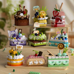 Birthday Cake Strawberry Building Blocks DIY Toy