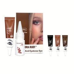 Waterproof Eyebrow Dye Kit Semi Permanent Coloring Cream