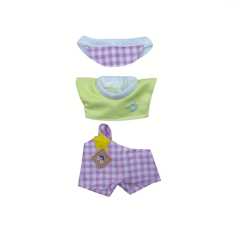 Doll Outfit Set with Headwear and Pants - 6-9 Inch Dolls