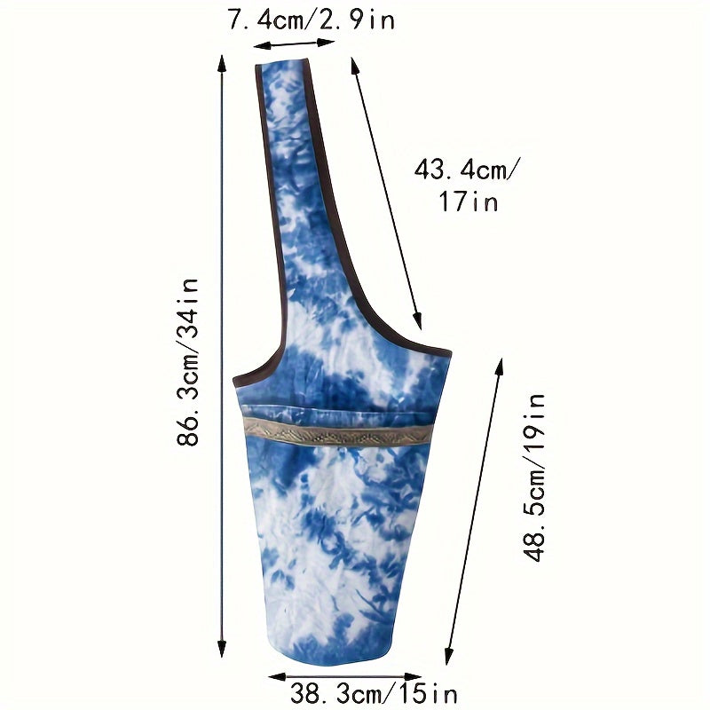 Canvas Yoga Mat Storage Bag Single Shoulder Fitness Bag