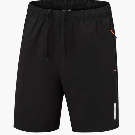 Men's Quick Dry Basketball Shorts with Zipper Pocket