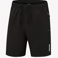 Men's Quick Dry Basketball Shorts with Zipper Pocket