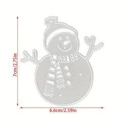 Christmas Snowman Metal Cutting Die For DIY Embossing