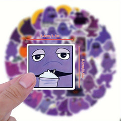 60pcs Grimace Ghost Face Vinyl Stickers for Water Bottles Laptop