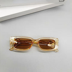Leopard Square Sunglasses UV Protection Women Eyewear