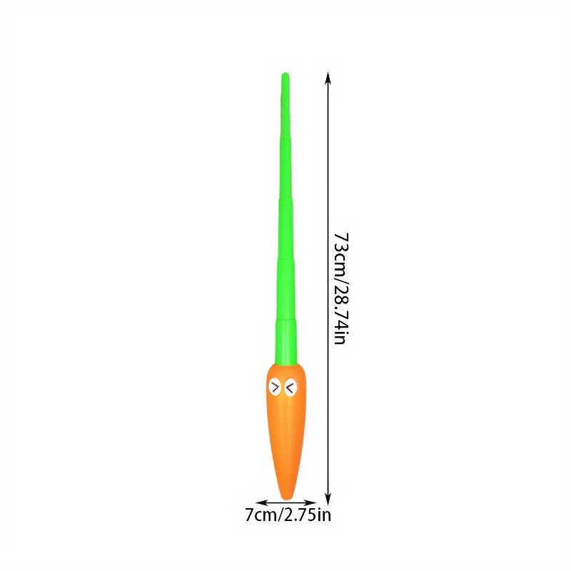 1pc 3D Carrot Telescopic Sword Creative Telescopic Carrot Toy