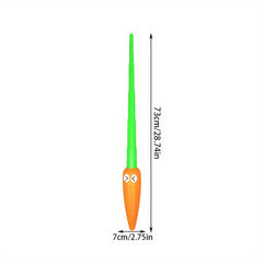 1pc 3D Carrot Telescopic Sword Creative Telescopic Carrot Toy
