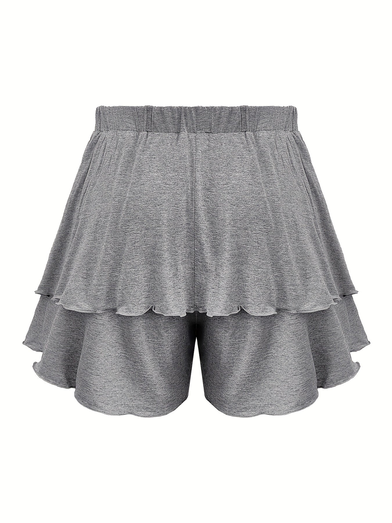 Casual Two Piece Set: Ruched Tube Top & Shorts