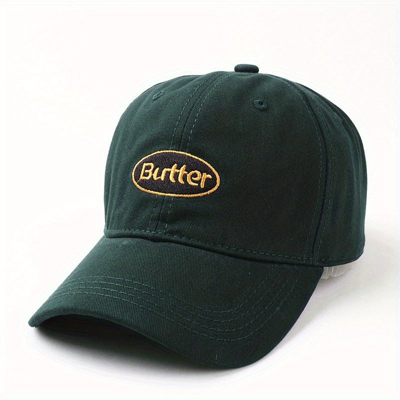 Circle Letter Embroidery Baseball Cap Light Specific Gravity Breathable Sun Hat