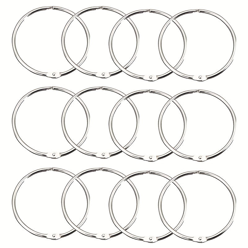 12pcs Shower Curtain Rings Effortless Gliding Curtain Hooks