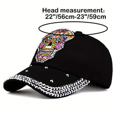 Skull Couple Baseball Cap Cartoon Patch Dad Hat Y2K Hip Hop Sun Hats