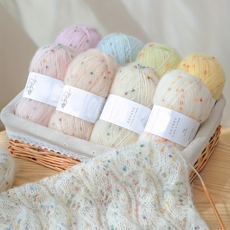 1pc Mohair Yarn Crochet Hand Knitted Thread Plush Wool Yarn DIY Scarf