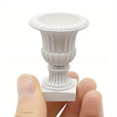 2pcs Mini Garden Decorative Pedestal Basin 1:12 Dollhouse Model Access