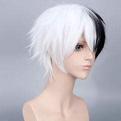 Men's Short Synthetic Hair Wig for Cosplay Halloween Anime Party