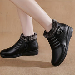 Women's Rhinestone Short Boots Plush Lined Ankle Boots