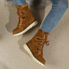 Plush Lined Thermal Snow Boots Non Slip Winter Warm Shoes