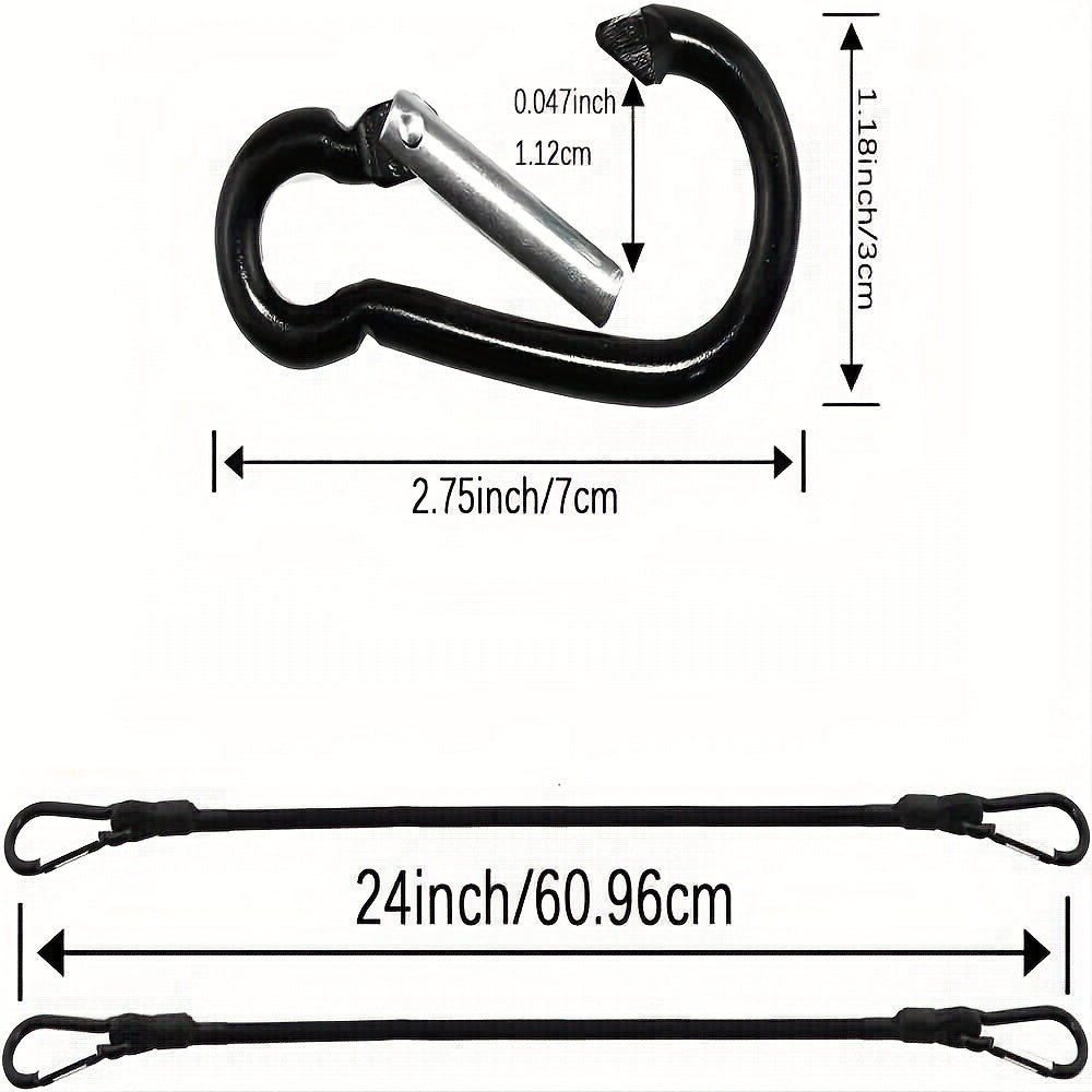 4pcs 24 Inch Bungee Cord Straps Heavy Duty Strong Bungee Cord Sturdy