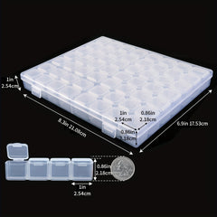 5pcs Diamond Painting Storage Containers 56 Grids Plastic Box With Labels