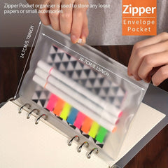 A5 Refill Paper Set with Pockets and Index Tabs