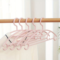 5pcs Non Slip Plastic Hangers - Multifunctional Hooks for Clothes