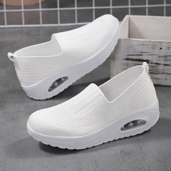 Women's Air Cushion Chunky Sneakers Slip on Running Shoes