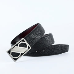 Men's Wild Style 8 Shaped Hollowed Buckle Belt 304 Stainless Steel Buckle
