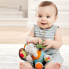 Colorful Hanging Hook Baby Toy Sensory Rattle & Teething Texture