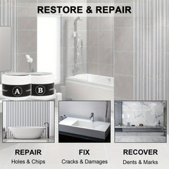 Tile and Granite Repair Kit - Marble/Porcelain/Stone/Quartz Countertop Repair