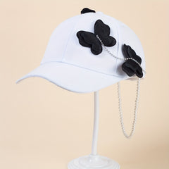 Butterfly Chain Decor Baseball Cap & Sun Hat Adjustable