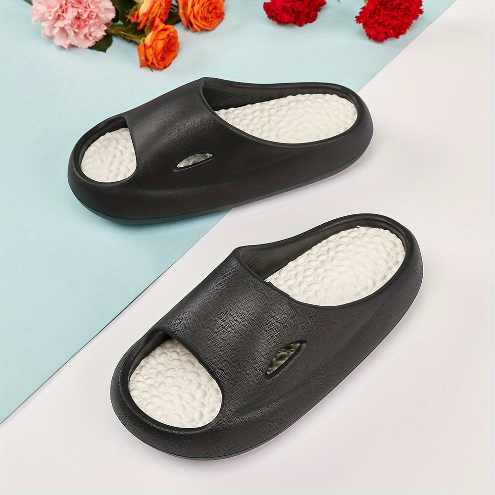 Men's Massage Slides Casual Non Slip Slippers Open Toe Shoes
