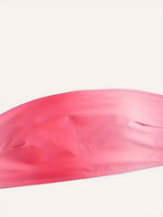 Ombre Print Padded Tube Bra & Panty Swimsuit