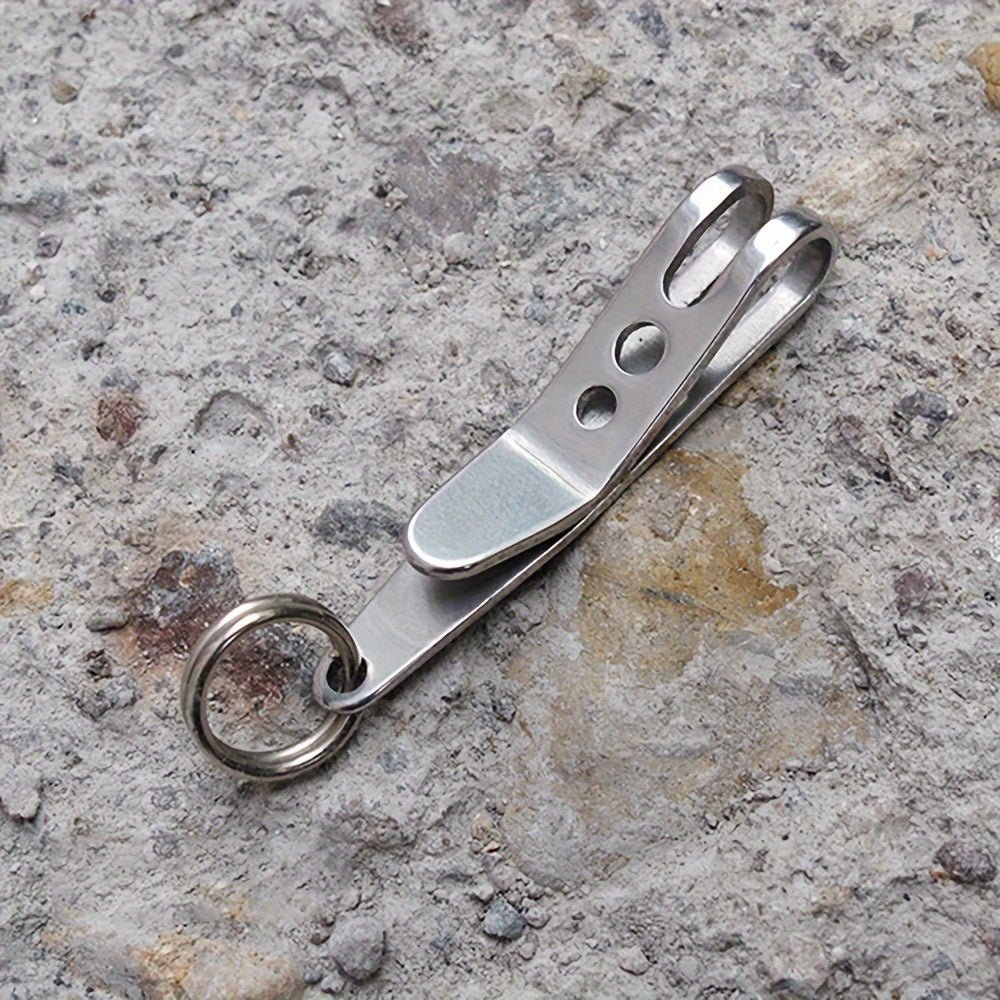 Pocket Clip Belt Clip for Outdoor Camping Hiking Carabiner Keychain