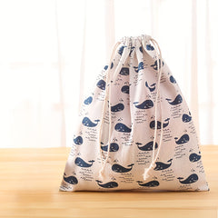 Pocket Drawstring Fabric Storage Bag Portable Dustproof Bag