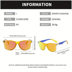 Men's Square Large Frame Sports Sunglasses UV 400