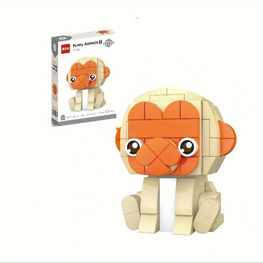 Animal Shaped Block Toys for Desktop Decoration, Birthdays, Christmas