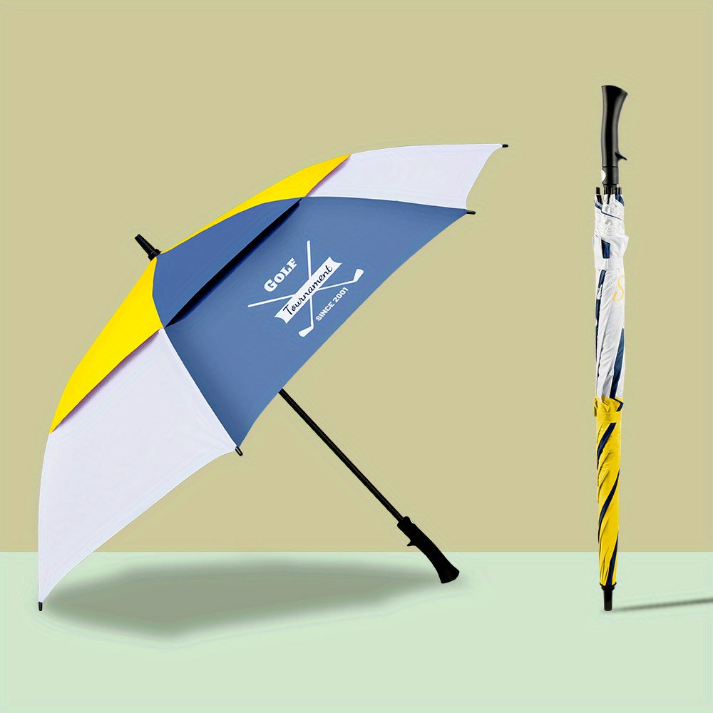 Golf Waterproof UV Protection Umbrella Double Layer Auto Open Large Size