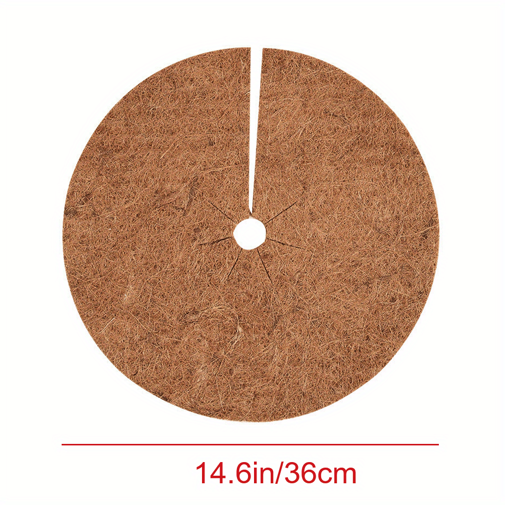 5pcs Coconut Shell Fiber Mulch Mat Anti-grass Flowerpot Mat