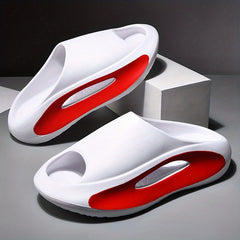 Men's Non Slip Platform Slides Soft Sole Cloud Slides Indoor Outdoor