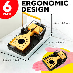 6pcs Instant Mouse Mice Traps Indoor Outdoor Reusable Quick