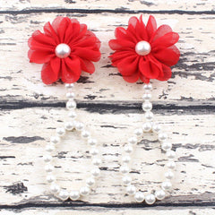 Pearl Barefoot Sandals for Baby Girls