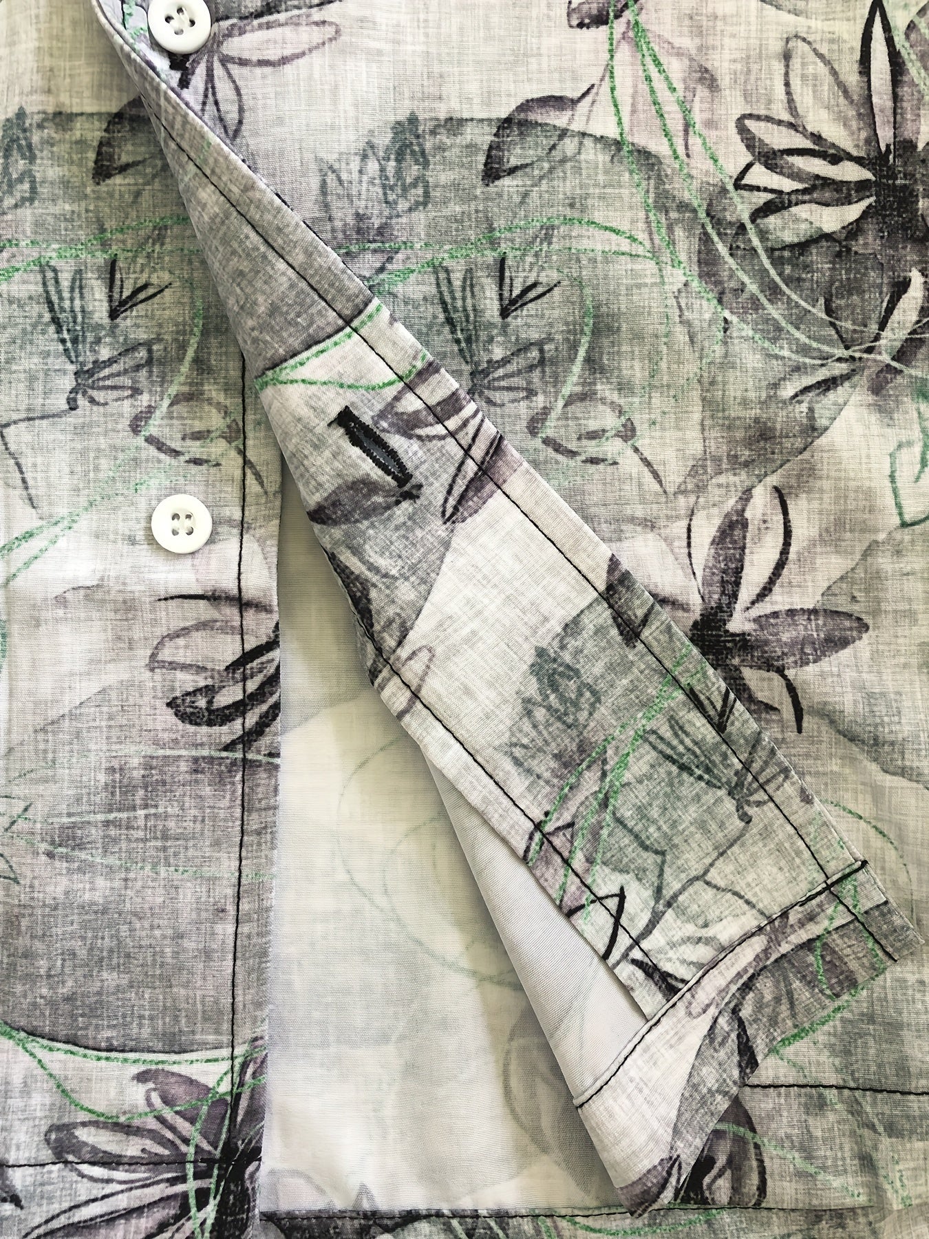 Flower Print Men s Casual Short Sleeve Hawaiian Shirt With Chest Pocket