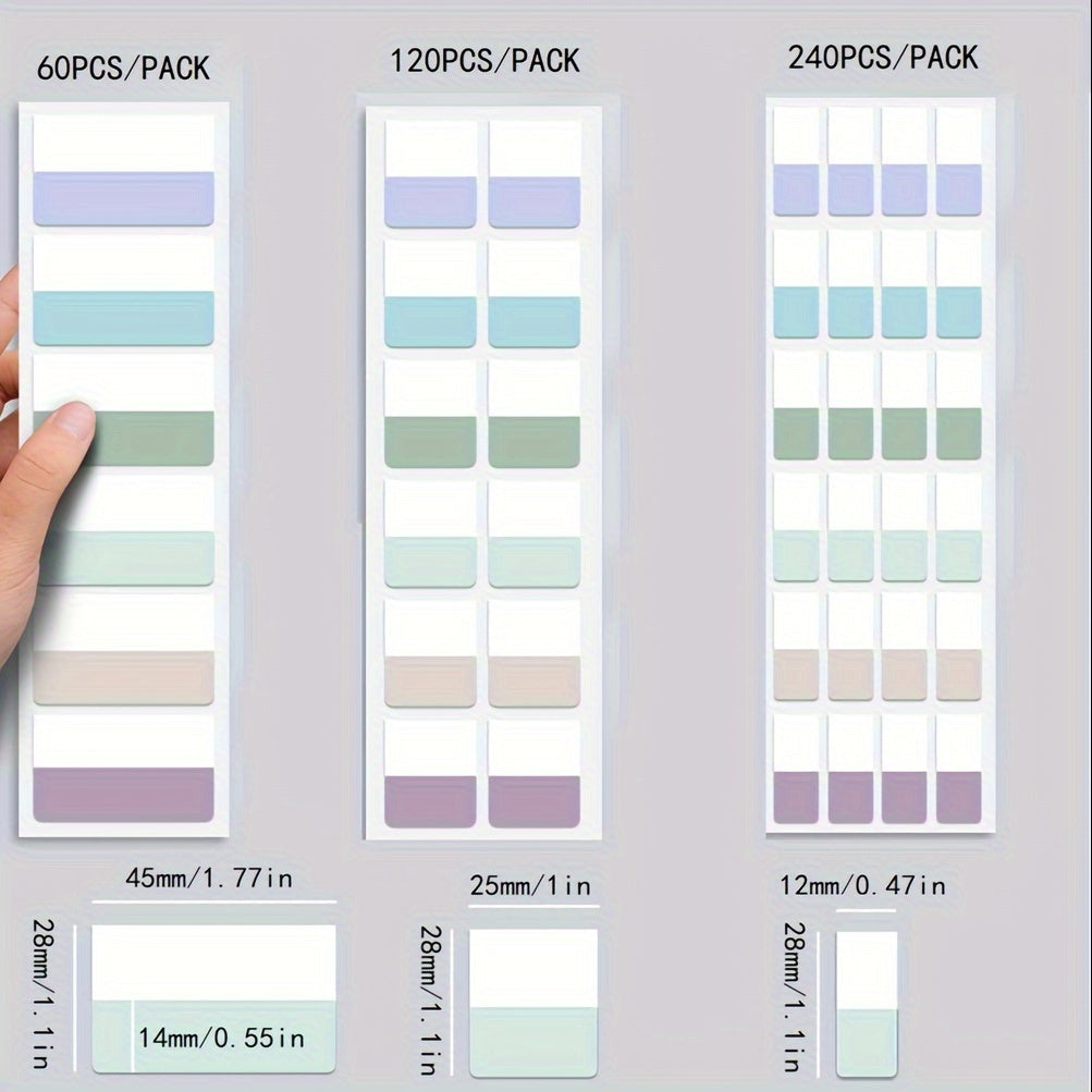 240 120 60 Colored Writable Index Labels for Students & Teachers