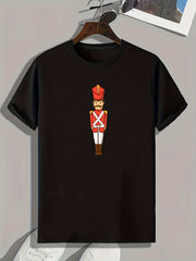 Guard Print Men's Tee Casual Summer T-shirt