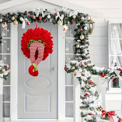 Christmas Elf Leg Hanging Decor Plush Garland for Home Party