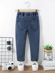 Boys Casual Denim Pants with Pocket for Spring and Autumn