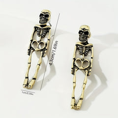 Halloween Skeleton Detachable Earrings Ghost Groom Bride Couple