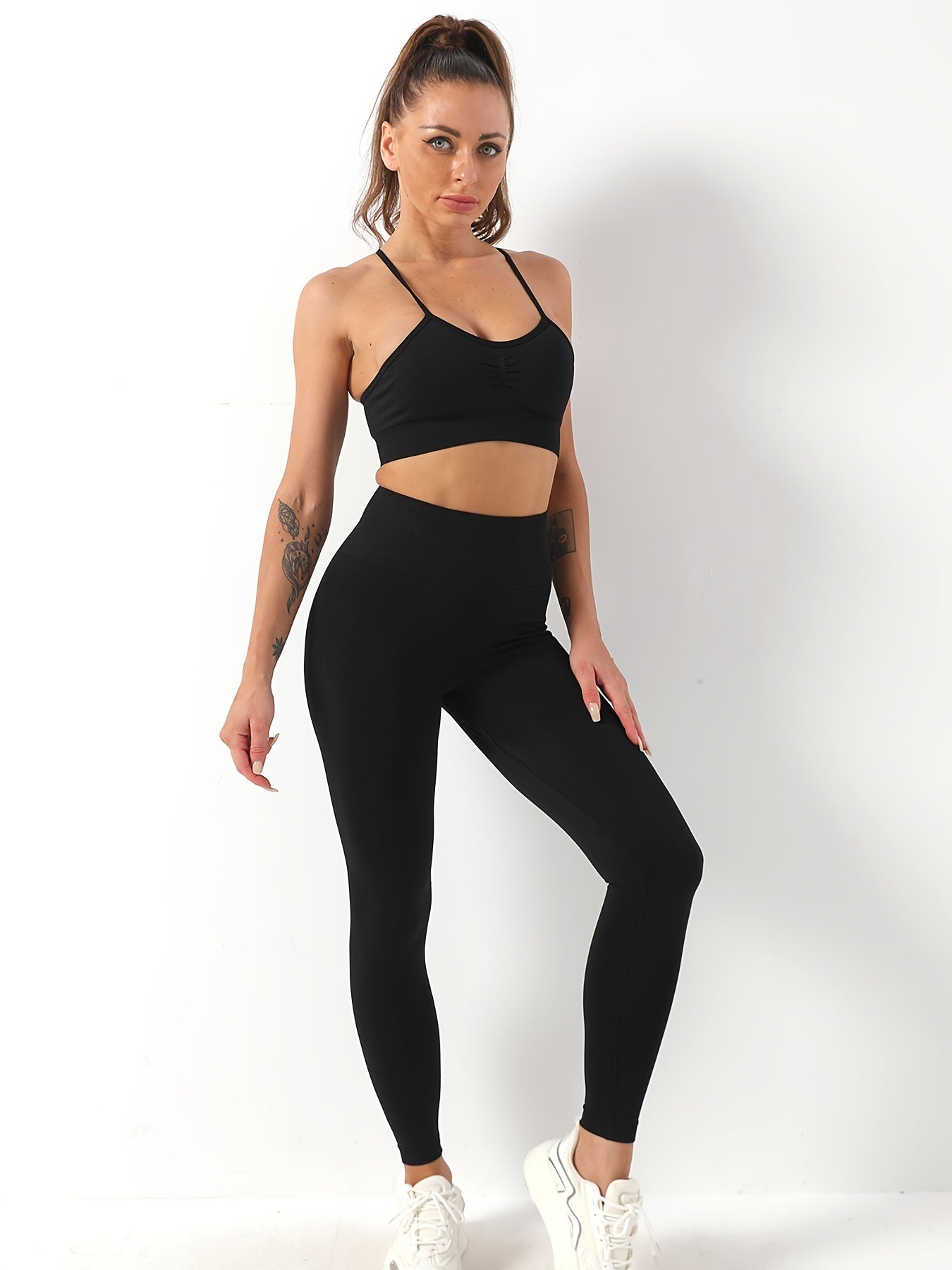 High Waist Butt Lifting Yoga Pants Quick Drying Workout Sports Activewear