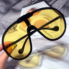 Oversized Shield Sunglasses Y2K Windproof UV400