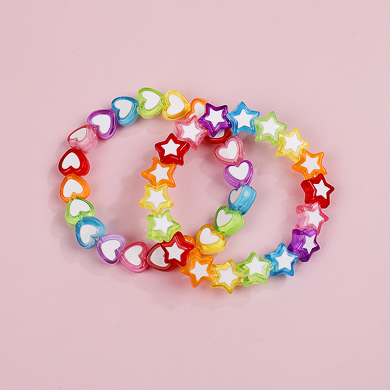 Makersland Girls Star Love Bead Bracelet
